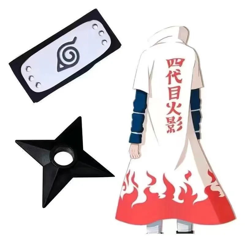 Naruto Akatsuki Itachi Cosplay Cloak & Headband Set