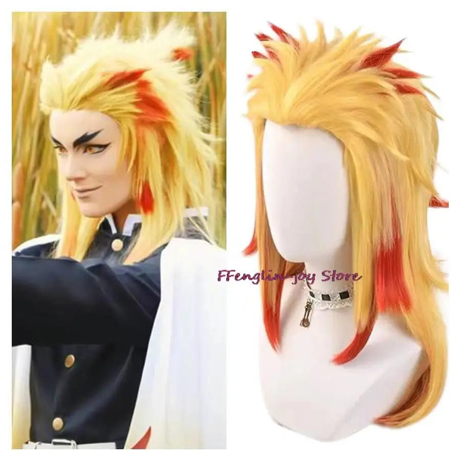 Demon Slayer Rengoku Kyojuro Flame Hashira Cosplay Costume