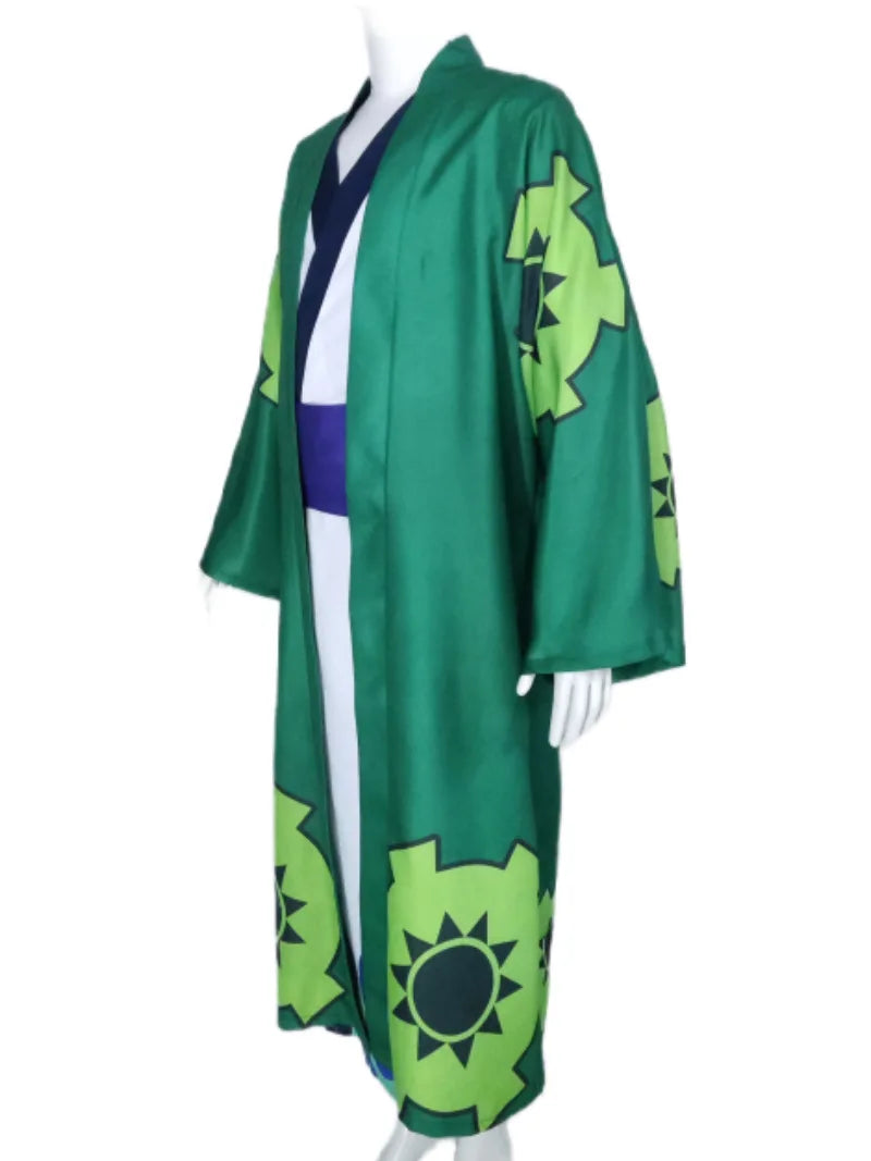 Wano Country Roronoa Of Zoro Cosplay Kimono