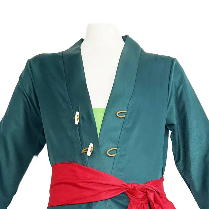 Wano Country Roronoa Of Zoro Cosplay Kimono