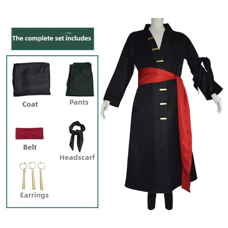 Wano Country Roronoa Of Zoro Cosplay Kimono