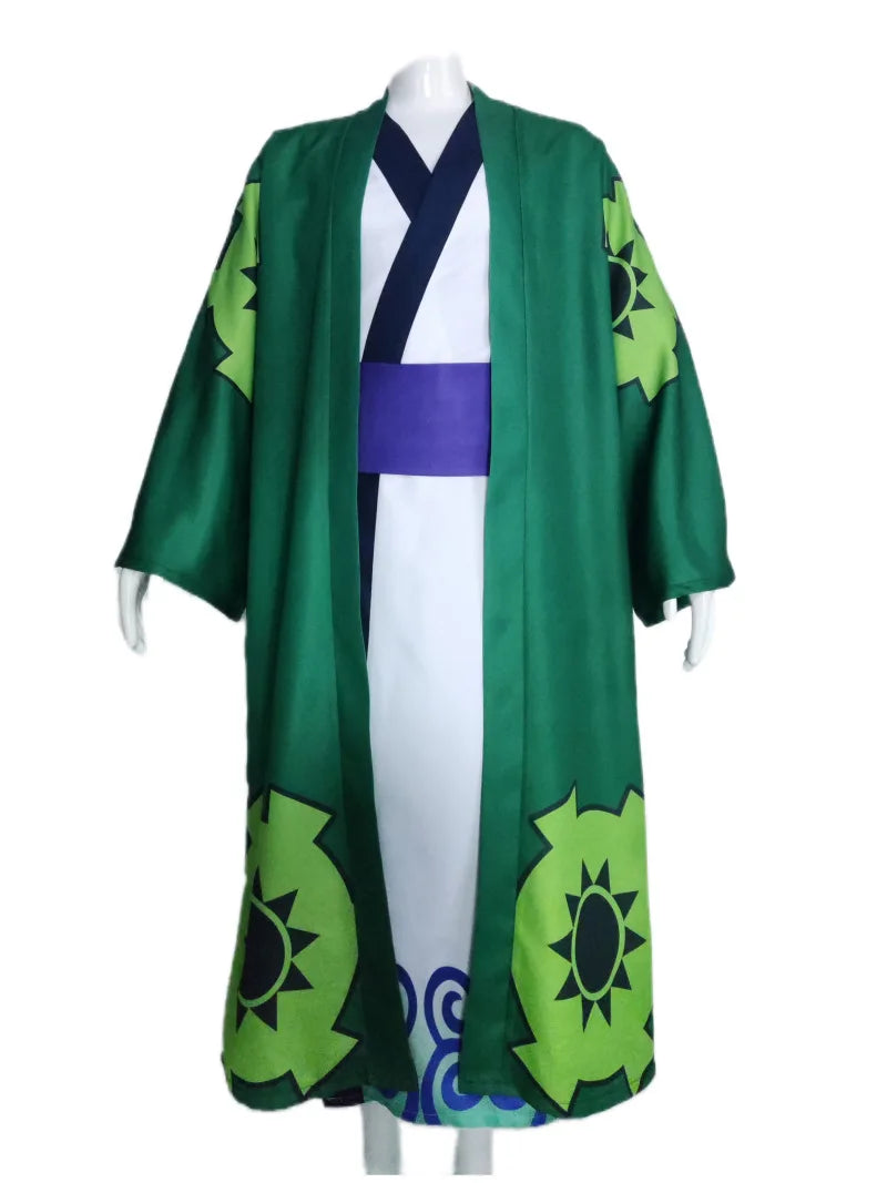 Wano Country Roronoa Of Zoro Cosplay Kimono